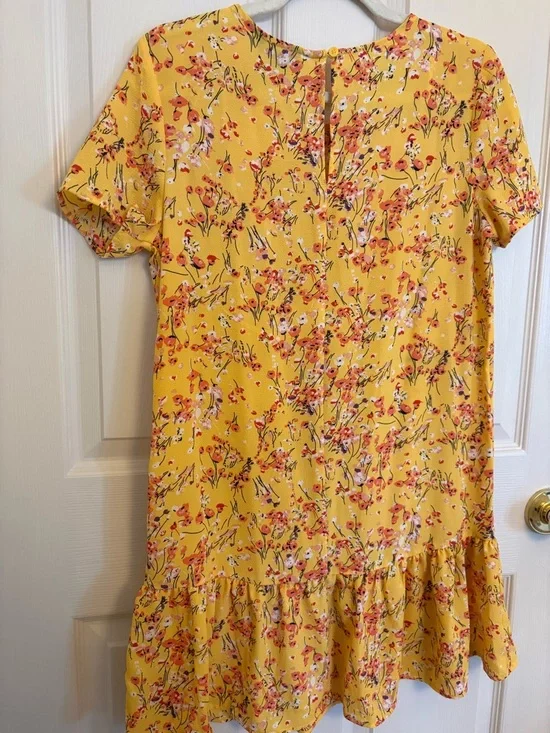George Yellow Floral Mini Dress - Picture 6 of 6